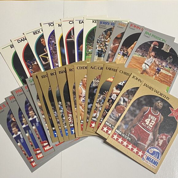 Vintage 1989 - 1990 NBA Hoops Basketball Card Lot 28 Cards ALL STARS - Picture 1 of 6